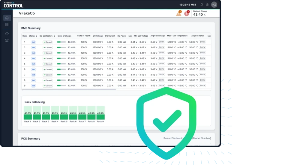 screenshot of software