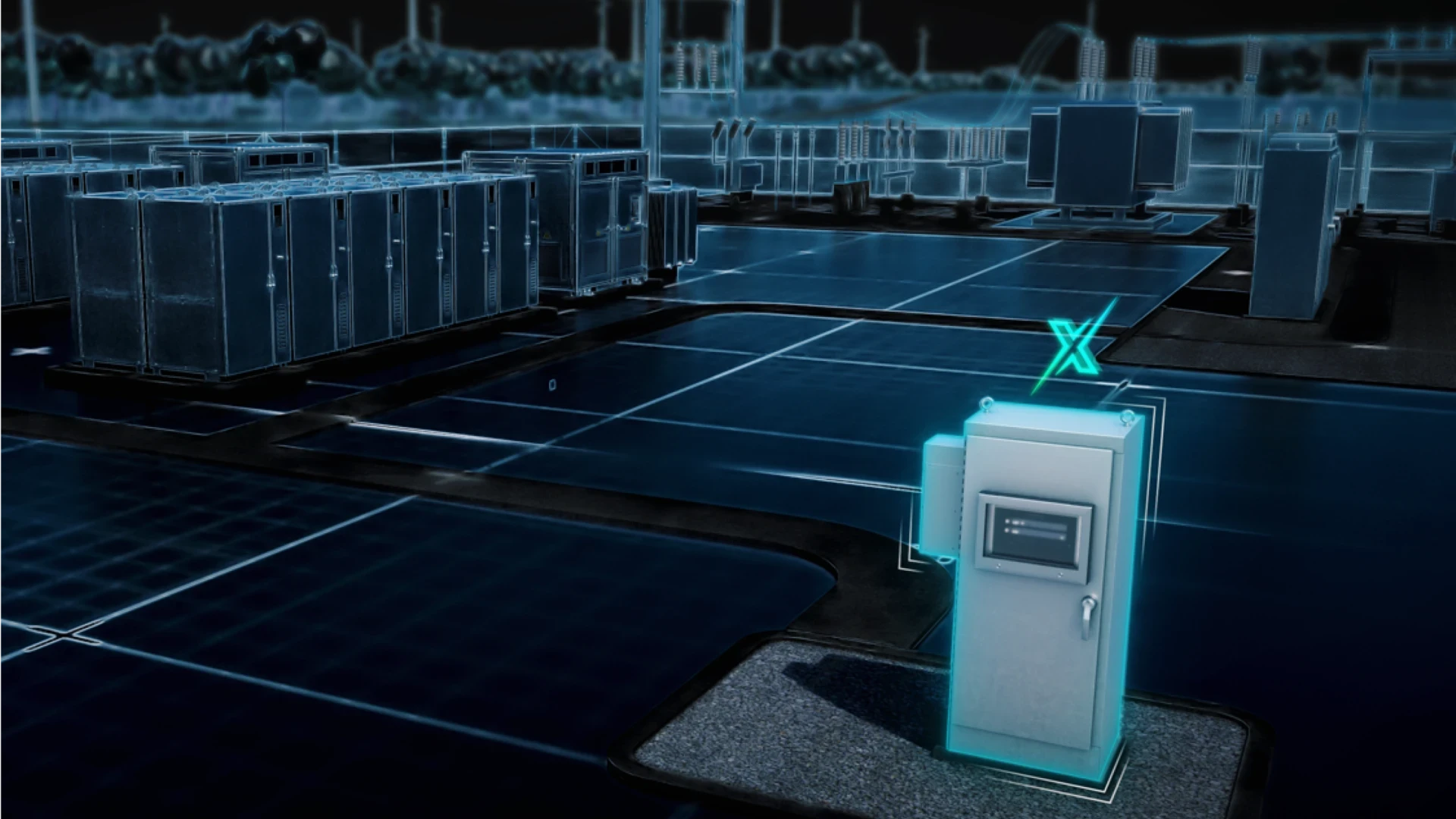 Conceptual rendering of battery energy storage system