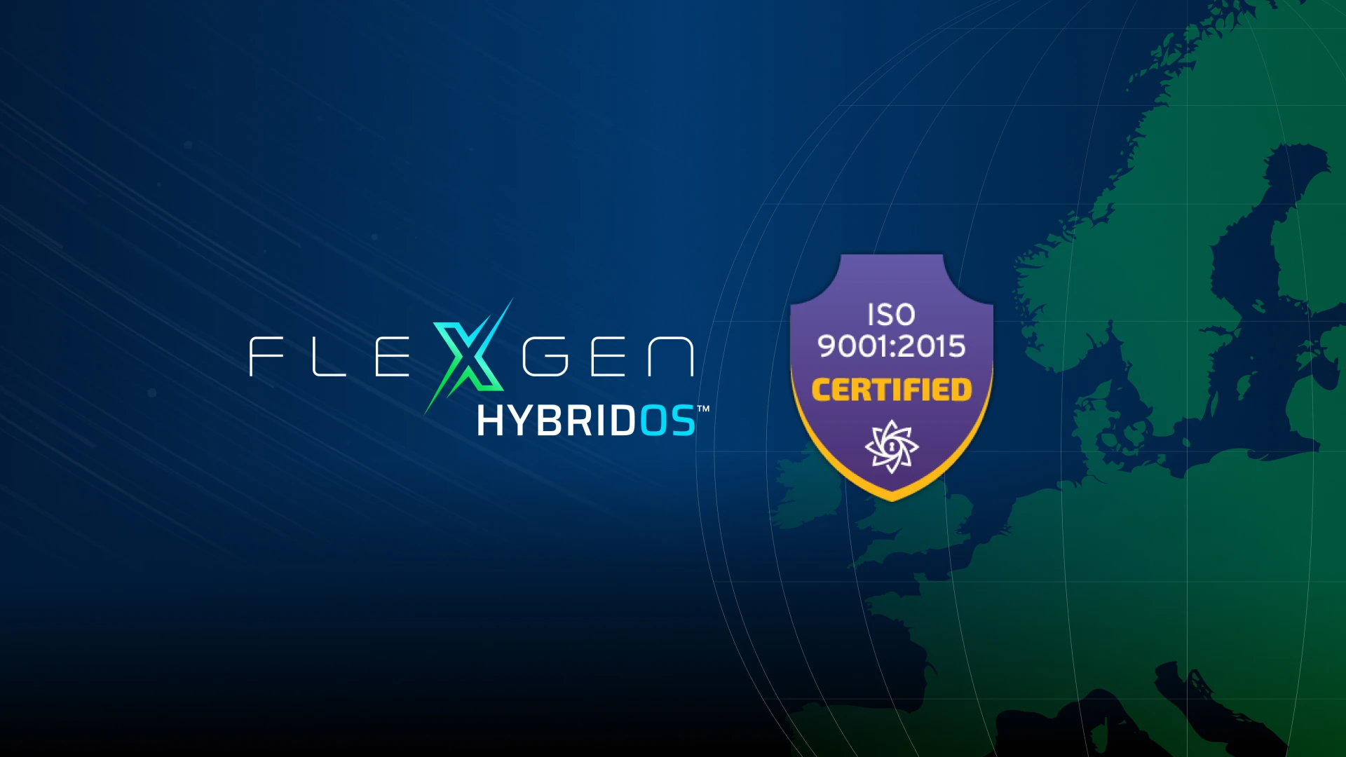 Image showing FlexGen HybridOS and ISO certification 