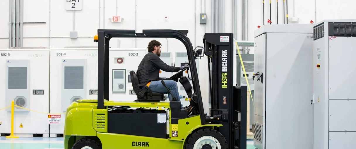 Forklift in FlexGen Innovation Lab