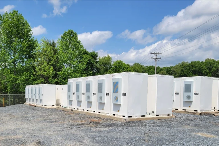Photo of battery energy storage site