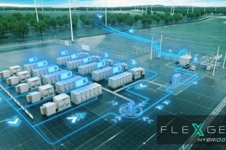 Conceptual rendering of battery energy storage system