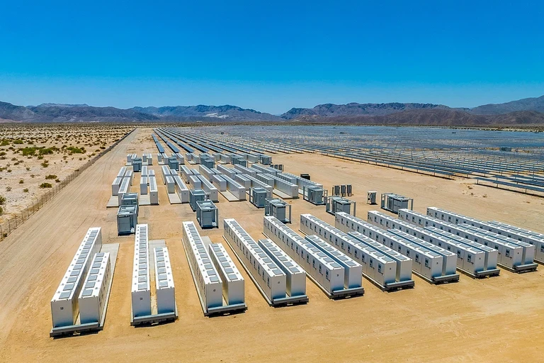 Drone image of FlexGen Battery Energy Storage Site Vitol