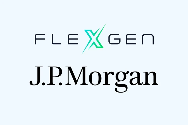Logos of FlexGen and JP Morgan