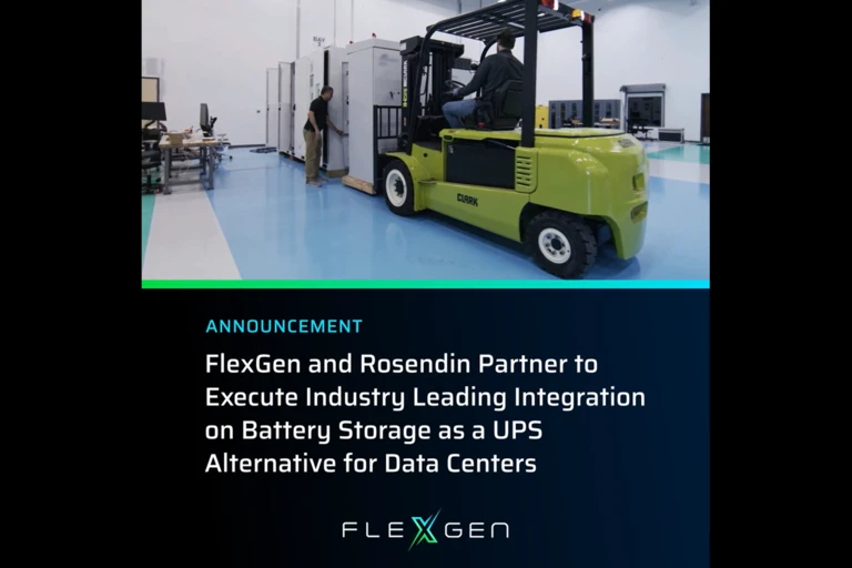 Graphic of FlexGen lab and forklift