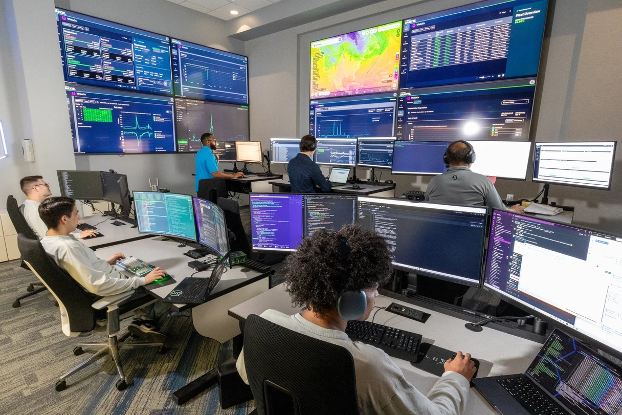 FlexGen’s state-of-the-art Remote Operating Center in Durham, NC monitors battery storage sites 24/7 to ensure operational reliability.